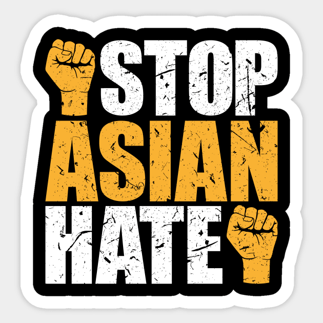 Stop Asian Hate Crimes asian community supporter Sticker by star trek fanart and more
